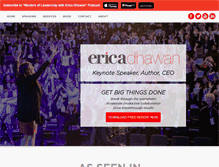 Tablet Screenshot of ericadhawan.com